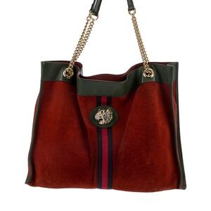 Gucci | Rajah Large Red and Green Tote Bag